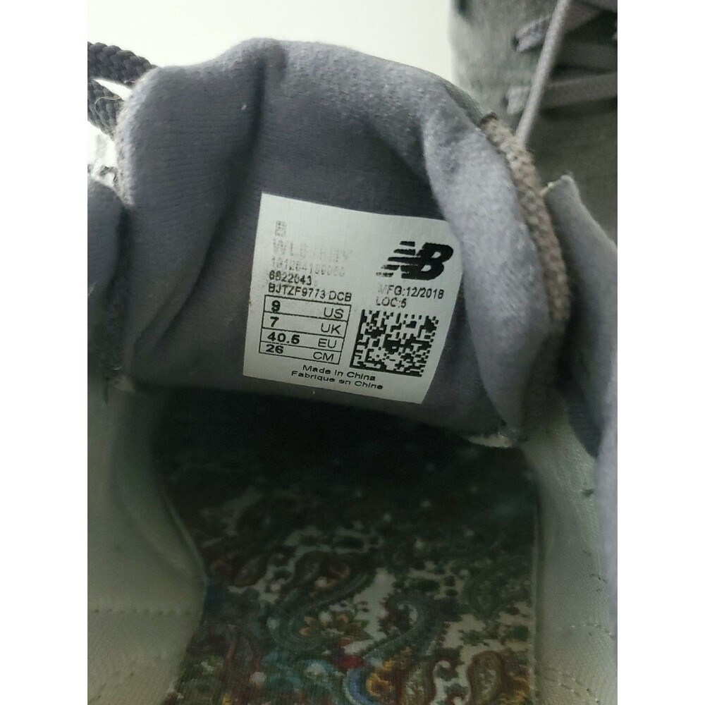 New Balance 696 Gray Suede Lace-Up Sneakers Size US 9 WL696BY - Picture 9 of 13